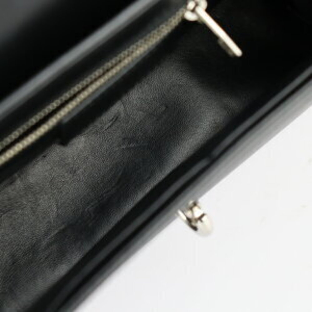 Balenciaga Maillon Handbag Trapeze Black Calfskin Bag Leather Shoulder White - Picture 9 of 9